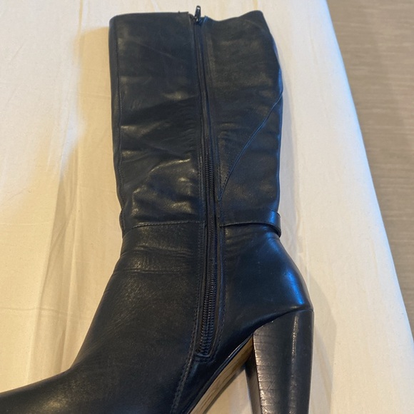 Marc Fisher tall leather heel boot. Rubber good grip sole. Size 5 1/2. - Picture 10 of 12